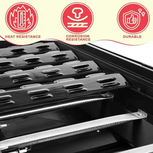 Miniatura 4 de DcYourHome Piezas de repuesto de placa de calor para modelos seleccionados de parrilla de gas gourmet para exteriores, para parrilla de gas Royal