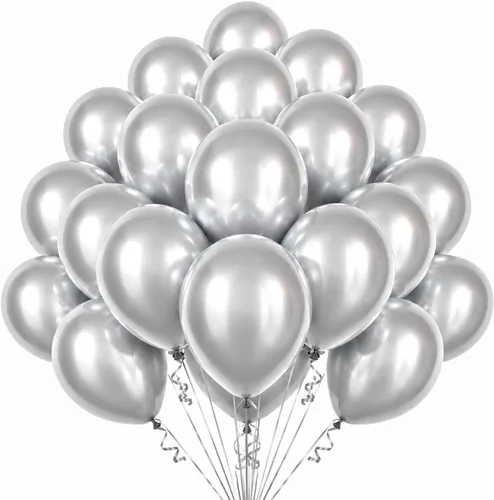 Miniatura 10 de 100 globos pequeños de color azul metálico de 5 pulgadas, cromados, mini globos brillantes de helio para decoraciones de fiestas A3-azul