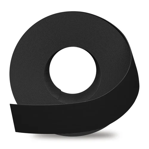 Miniatura 12 de GSCIT Club Bandas de borde de melamina, bandas de borde negro de 3/4 pulgadas x 25 pies con adhesivo termofusible bandas de borde prepegadas, ribete