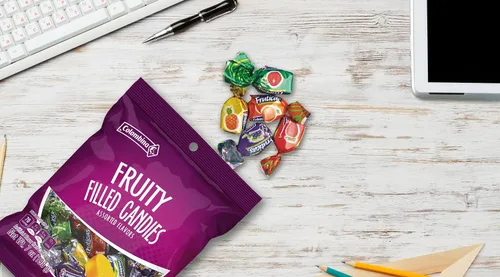 Miniatura 8 de Colombina Sweet Delights – Caramelos rellenos de frutas de 7 onzas – Cáscara dura y centro suave líquido – Piña, uva, manzana verde, fresa sabores