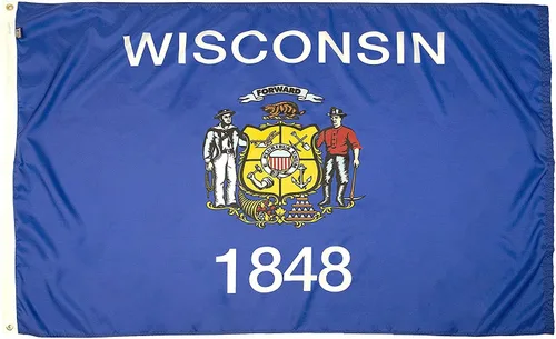 Miniatura 61 de FlagSource Bandera del estado de nailon de Iowa, fabricada en los Estados Unidos, 4 x 6 pies Iowa 4x6