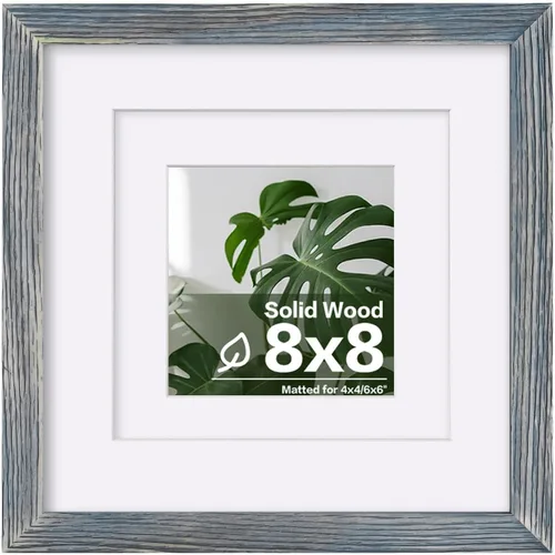 Miniatura 179 de Egofine - Portarretratos de 4 x 6 pulgadas, de madera maciza con plexiglás, para fotos de 3.5 x 5 con paspartú o de 4 x 6 sin paspartú, para colocar