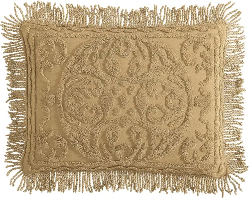 Miniatura 43 de Beatrice Home Fashions Colcha de Chenilla con Medallón, Full, Blanco