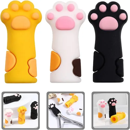 Miniatura 7 de FOMIYES 9 piezas de tijeras de piel muerta estuche protector de uñas tijeras pinzas para uñas protector de uñas pinzas de cutícula cubre cutícula