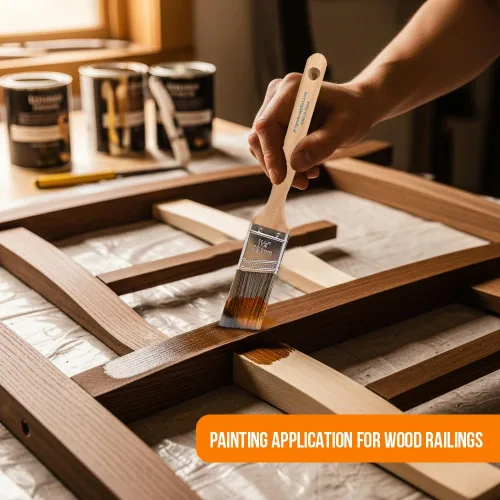 Miniatura 6 de Vermeer Paquete de 6 pinceles angulares en varios tamaños para todo látex y pinturas al óleo y manchas, mejoras para el hogar