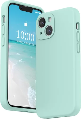 Miniatura 34 de SURPHY Funda compatible con iPhone 13 Mini con protector de pantalla, (protección de cámara y forro de microfibra suave), funda de silicona líquida
