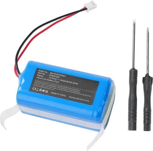 Miniatura 2 de 3400mAh Shark RVBAT850A RVBAT850 UR1105ARUS Batería de repuesto para Shark RV750_N RV720_N RV725_N RV1001AE UR1105ARUS RV2001WD IQ R101 ION Robot