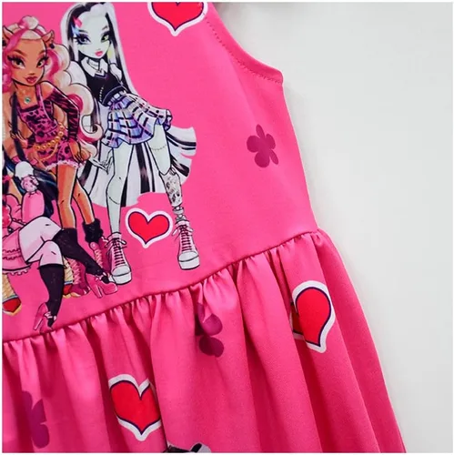 Miniatura 6 de CREATIE Girls Casual Dress Flutter Sleeve Playwear 4-10Y