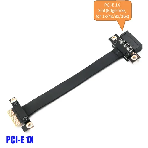 Miniatura 3 de HLT PCI-e PCI Express 36PIN 1X Cable de extensión con conector chapado en oro