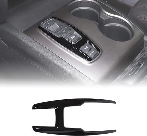 Miniatura 10 de Marco de Botón de Palanca de Cambios Trim para Honda Pilot 2016-2022/ Ridgeline 2020-2023/ Passport 2019-2023, Material ABS Cubierta del Panel