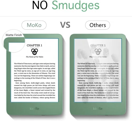 Miniatura 4 de MoKo Paquete de 2 protectores de pantalla mate antirreflejos para mini Kindle de 11.ª generación 2024/2022, Kindle Basic, Kobo Clara, resistencia a