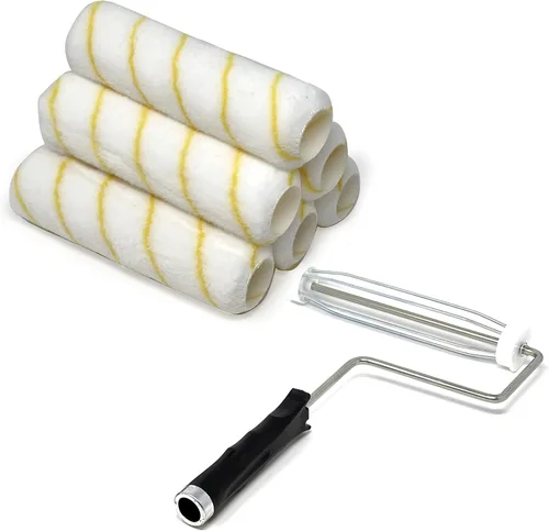 Miniatura 10 de Allgala Cubiertas para rodillos de pintura, paquete de 12 cubiertas de rodillo de pintura sin cobertizos de 9 pulgadas, fundas para siesta de 1/2