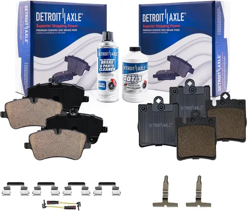 Miniatura 108 de Detroit Axle - Pinza de disco del lado del acompañante + pastillas de freno de cerámica de repuesto para Lexus HS250H Toyota RAV4 Prius V Scion xB