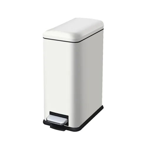 Miniatura 23 de Cubo de basura pequeño para baño con tapa, cubo de basura de 1.3 galones con cubo interior extraíble, cubo de basura delgado con tapa de cierre