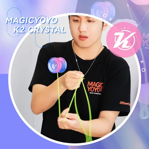 Miniatura 4 de Magicyoyo K2 - Yoyo de cristal para niños principiantes, Yoyo sensible con rodamiento no sensible para reemplazo, Yo-yo de plástico profesional