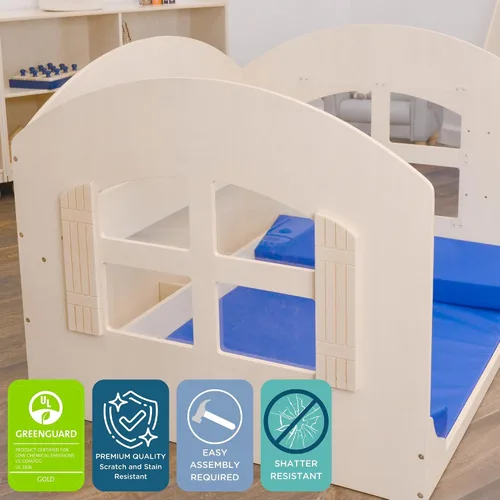 Miniatura 3 de Children’s Factory Children's Factory Value Line Rincón de Lectura para Niños, Estantería Infantil, Estantería para Niños Pequeños, Azul