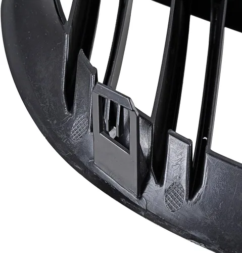 Miniatura 4 de Corp - Parrilla delantera negra brillante para riñón deportiva compatible con BMW E63 E64 650i 650Ci 645Ci M6 2DR 2004-2010 (doble línea)