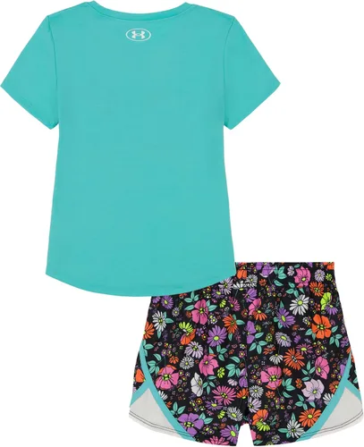 Miniatura 40 de Under Armour baby-girls Short Sleeve Shirt and Shorts Set, Durable Stretch and Lightweight