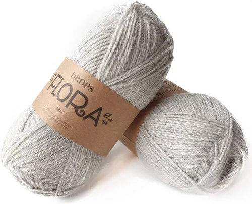 Miniatura 2 de DROPS Flora 23 UNI Misty Forest Dedo Alpaca y Lana Hilo para Tejer y Ganchillo 23 Bosque brumoso de Uni