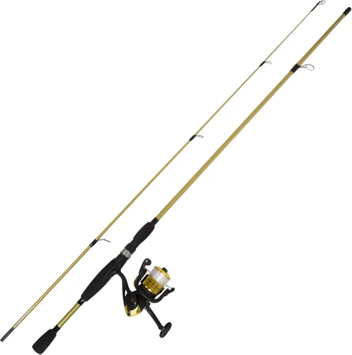 Fiberglass Fishing Pole - Strike Series 78-Inch Collapsible Rod and Spinning Reel Combo, EVA Handle, Pre-Spooled Reel, Fishing Gear for Catching