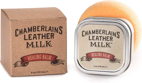 Leather Milk Bálsamo reparador, acondicionador profundo para cuero. Repara cuero seco, agrietado y rayado. Natural, no tóxico. Fabricado en EE. UU.