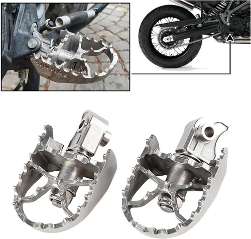 Miniatura 7 de Estriberas reposapiés para B&MW F800GS F700GS G650GS F 800 700 650 F800 F700 F650 para GS motocicleta Estriberas delanteras Estriberas de conductor