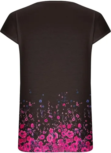 Miniatura 5 de Ceboyel Camiseta casual bohemia floral para mujer, blusas de manga corta, cuello en V, camisetas ajustadas, camisetas para salir, ropa de moda 2023