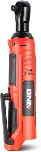 DNA MOTORING TOOLS-00170 Llave de trinquete eléctrica inalámbrica de 12 V 3/8 pulgadas con interruptor de rotación hacia adelante/retroceso + luz de