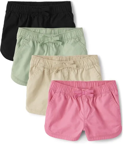 Miniatura 7 de The Children's Place Pantalones cortos de algodón para niñas pequeñas