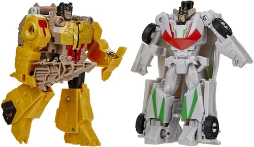 Transformers Bumblebee Cyberverse Adventures Dinobots Unite Toys Dino Combiners Wheelgrim Paquete de 2 figuras de acción, a partir de 6 años, 4.5