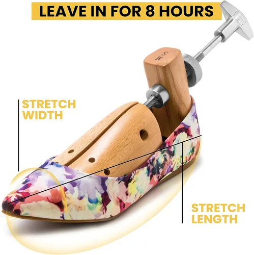 Miniatura 3 de HOUNDSBAY Bulldog - Estirador profesional de madera de 2 vías para hombres y mujeres, ampliador de zapatos y expansor para mujeres