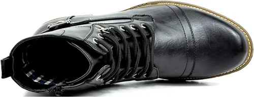 Miniatura 4 de Bruno Marc Men's Motorcycle Combat Boots Zipper Biker Boot
