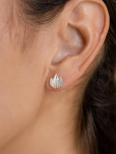 Miniatura 7 de Aretes de plata 925 con diseño de cerdooso pandaperrogato, joyería de ley sólida "Kiss me Hug Me" 3D gatito, Plata de ley