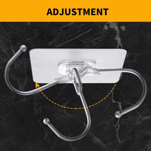 Miniatura 7 de Ganchos de pared con buena adherencia, gancho de pared impermeable transparente, ganchos adhesivos para colgar ropa, toallas, llaves, lentes de sol
