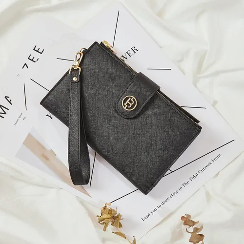 Miniatura 7 de BOSTANTEN Cartera de cuero genuino para mujer de gran capacidad cartera de mano con bloqueo RFID