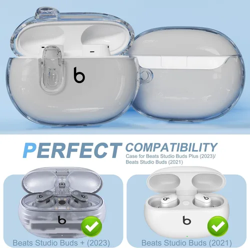 Miniatura 3 de Funda transparente para los nuevos Beats Studio Buds + (2023) / Beats Studio Buds (2021), funda con cierre seguro Secure Lock para Beats Studio Buds
