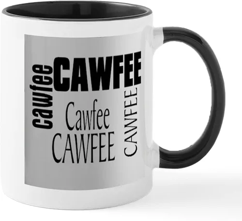 Miniatura 15 de CafePress Cawfee - Taza de café de cerámica (11.0 fl oz)