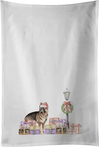 Miniatura 80 de Caroline's Treasures CK8100WTKT - Juego de 2 toallas de cocina con diseño de bulldog francés con diseño de país de las maravillas navideñas