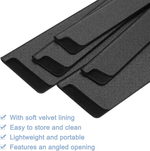 Miniatura 4 de uxcell Juego de 5 protectores de borde de cuchillo ABS fundas para cuchillos Funda para cuchillos, protector de cuchilla, funda universal
