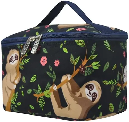 Miniatura 44 de NGIL Bolsa de cosméticos de viaje, bolsa organizadora de maquillaje para mujeres y niñas, Azul Rey Diamantina, Casual