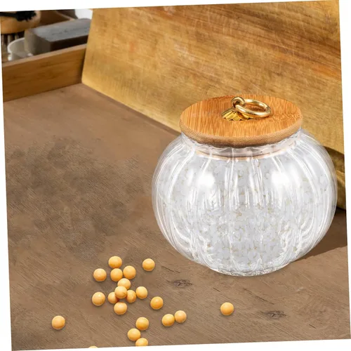 Miniatura 5 de BESTOYARD Tarro de cristal de calabaza 3pcs Cereales Pasta