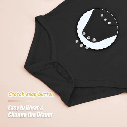 Miniatura 52 de Jimonda Body de rayón de bambú de manga corta para bebés, niños y niñas, trajes suaves para recién nacidos