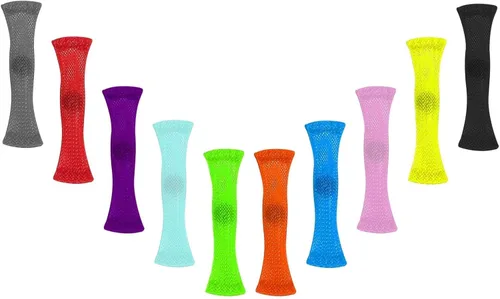Vanblue Juguete para ansiedad, 10 unidades, malla de mármol, sensorial, para aliviar el estrés, para niños y adultos, TDAH, añadir autismo