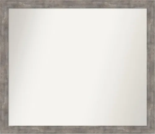 Miniatura 49 de Amanti Art Silver Bathroom Mirror for Over Sink, 24x49 Custom Made Marred Pewter Rectangle Vanity Mirror, Oversize Casual Wood Frame, Hangs Estaño