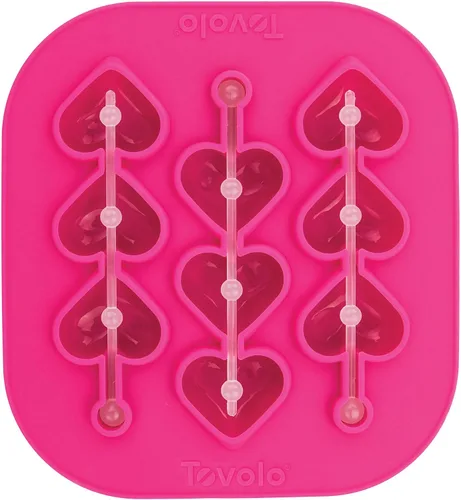 Miniatura 6 de Tovolo Heart Swizzle - Molde de hielo para agitador, tamaño Highball, silicona flexible, apto para lavavajillas