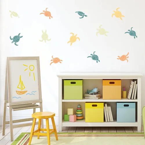 Miniatura 13 de Decalcomania - Calcomanías de pared de dinosaurio por P.D. Moreno, juego de 8 calcomanías para pared, calcomanías para decoración de dormitorio Dino