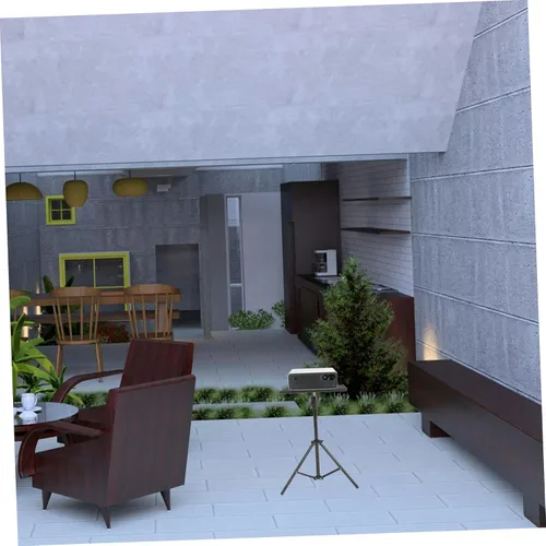 Miniatura 5 de Mikinona Práctico trípode de proyector de aleación de aluminio Soporte de tableta de altura ajustable