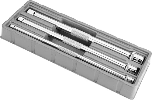 Miniatura 8 de Ingersoll Rand - Juego de accesorios de 11 piezas, acero al cromo vanadio, incluye juntas en U, adaptadores y extensiones en unidad de 1/4", 3/8