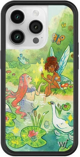 Miniatura 62 de Wildflower Carcasas – Compatible con iPhone 14 Pro Protector negro parachoques, certificado de prueba de caída de 6.5 pies, propiedad de mujeres