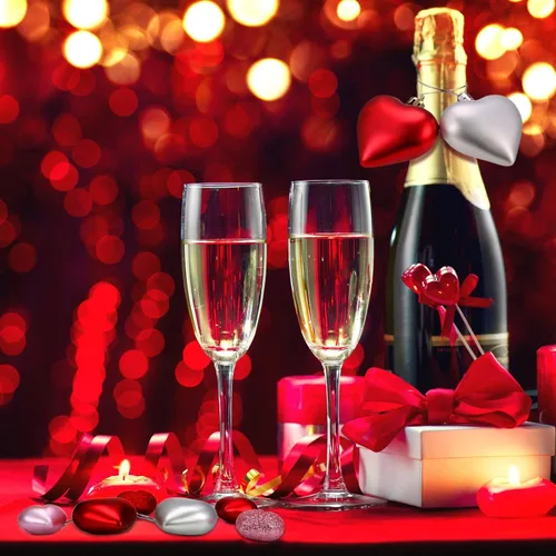 Miniatura 23 de Adornos de corazón para el día de San Valentín: 3 adornos con forma de corazón para árbol de Navidad y para colgar como decoración en el día de San